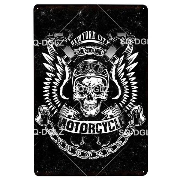 Motor Club Metal Sign Vintage Garage Tin Sign Bar Decor Plaque Pub Bar Decor Metalen Borden Poster Plate Art Poster