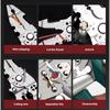 Multifunctional folding electrician wire stripping and cutting pliers, wiring pliers, wire splitting and crimping pliers