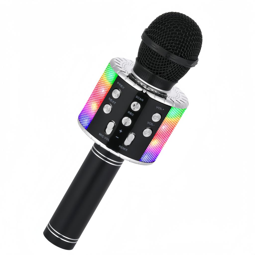 Karaoke Microphone for Kids & Adults - Bluetooth Microphones Singing Mic with Disco Lights, Portable Karaoke Player for Gifts