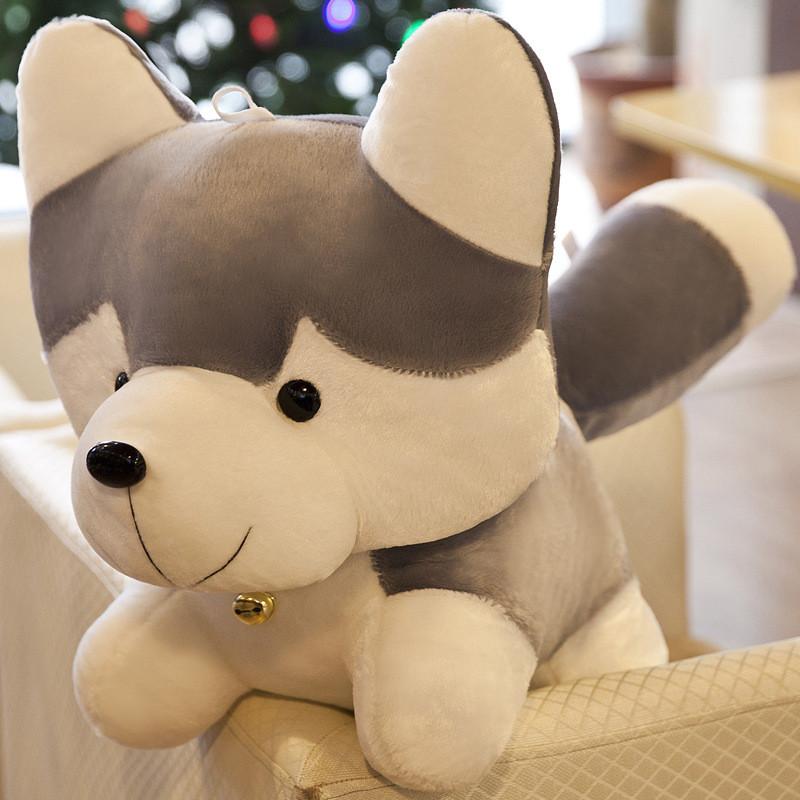 Simulation Cartoon Husky Plush Toy Animal Doll Dog Kid Soothing Gifts Sleep