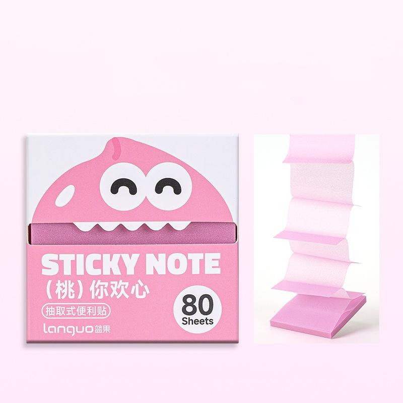 1/6pcs Fruit Sticky Notes 80 Sheets/Pad Self-Adhesive Cartoon Memo Pads Pastel Post Memo Notes Office Stationery