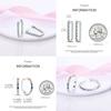 925 Silver Colorful Gold Rose Gold Big Hoop Earrings For Women Collocation Wedding For Wife Girlfriend Gift
