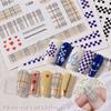 Nail Art Sticker Uniform Plaid Decoration Small Pattern Adhesive Nail Art Sticker Plaid Nail Sticker