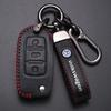 For VOLKSWAGEN VW Leather Car Remote Key Case Cover Protection Holder Shell Fob For VW Volkswagen Golf 7 MK7 Tiguan MK2 Auto Key