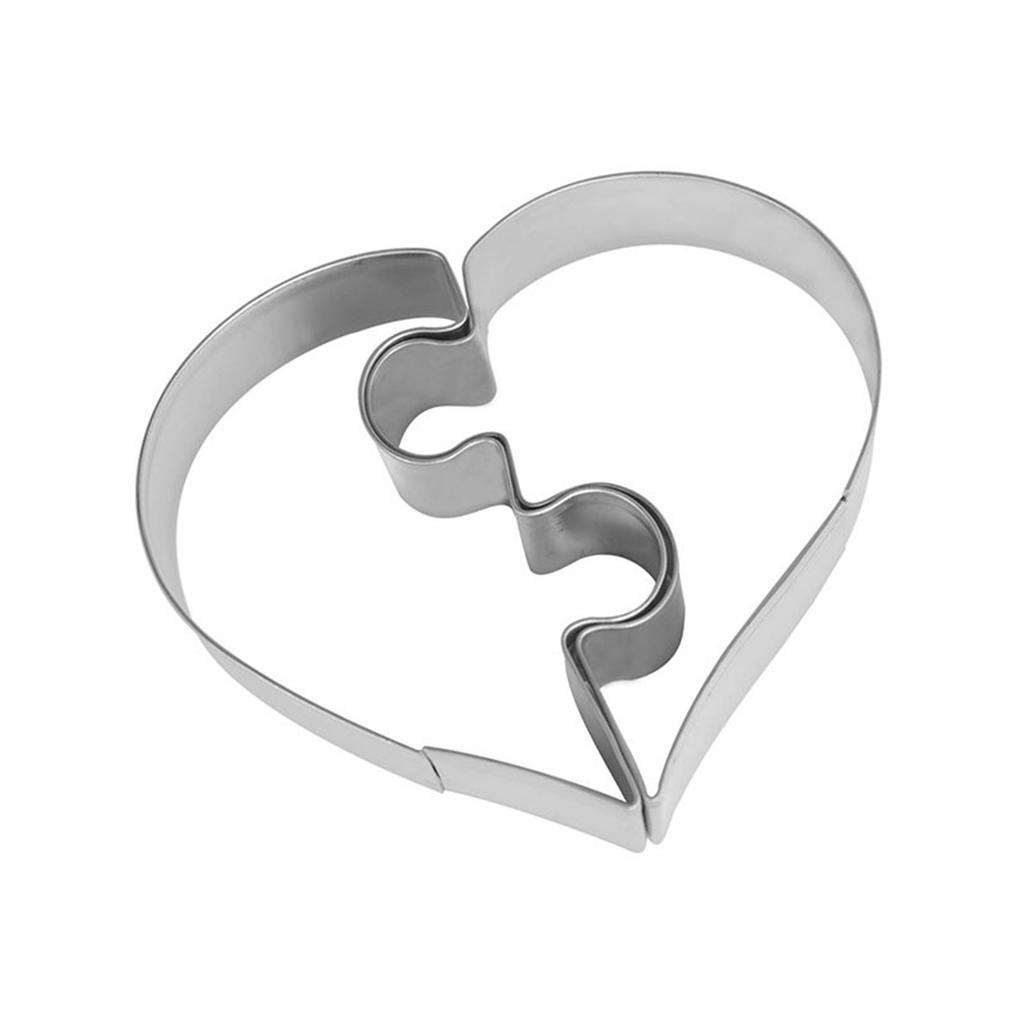 Elegante herzförmige Ausstechformen für Hochzeiten Edelstahl Keksstempel Valentinstag Dessert Backformen