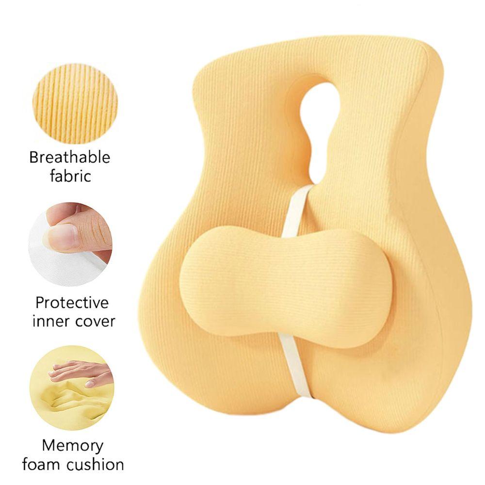 Breathable Back Support Pillow Adjustable Slider Ergonomic Waist Support Cushio Work From Home