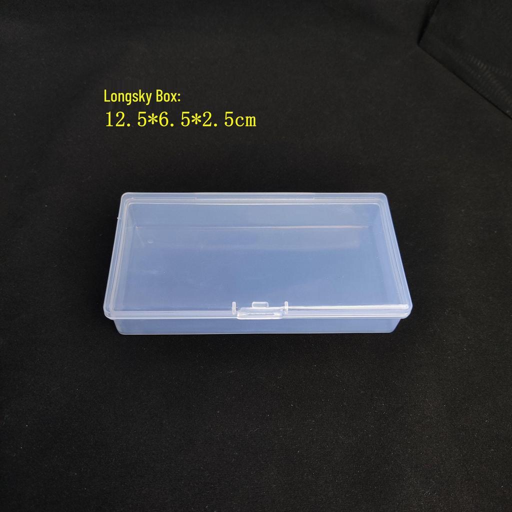 Clear Rectangular Storage Box for Tools, Tackle, Screws, Buttons, or Jewelry.