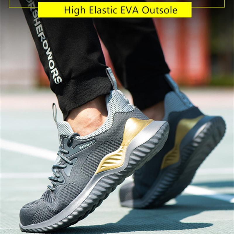 Obuwie robocze odporne na rozbicie i przebicie, lekkie obuwie robocze, oddychające, obuwie robocze dla mężczyzn, obuwie robocze ochronne