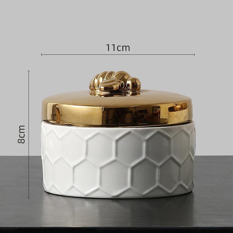 Kreative Heimdekorationsornamente Ins Style Lippenstift Kosmetik Schmuck Haarnadel Haarring Desktop Aufbewahrungsbox Bee