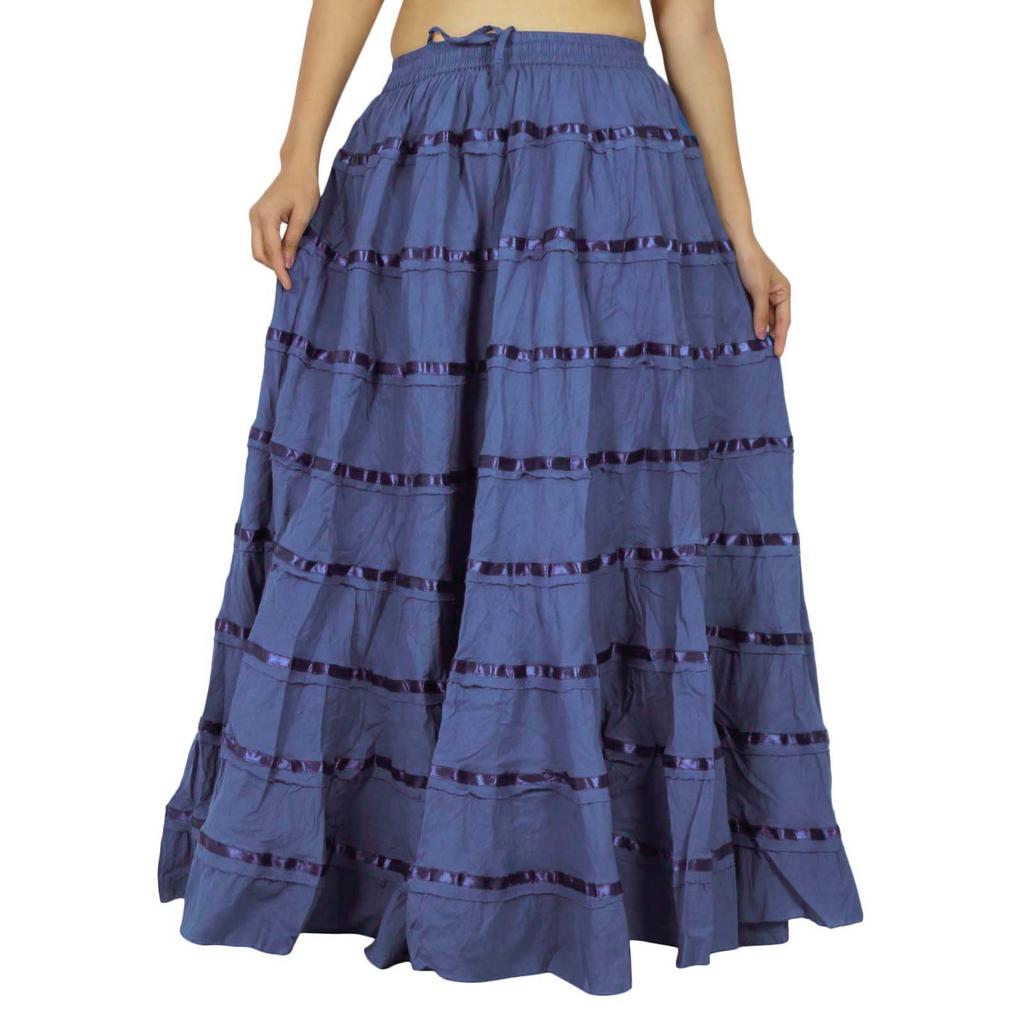 Women Fashion Beach Hippie Boho Gypsy Clothing Lace Casual Skirt