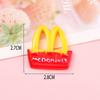 Cheeseburger & Ice Cream Resin Shoe Charms & Hair Accessories Decoration Set