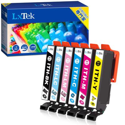 LxTek Compatible Ink Cartridge for Epson ITH Ginkgo Ink 6 Color Set 6 Large Level Wrapped ITH-6CL (Total Bottles) Capacity/Instruction