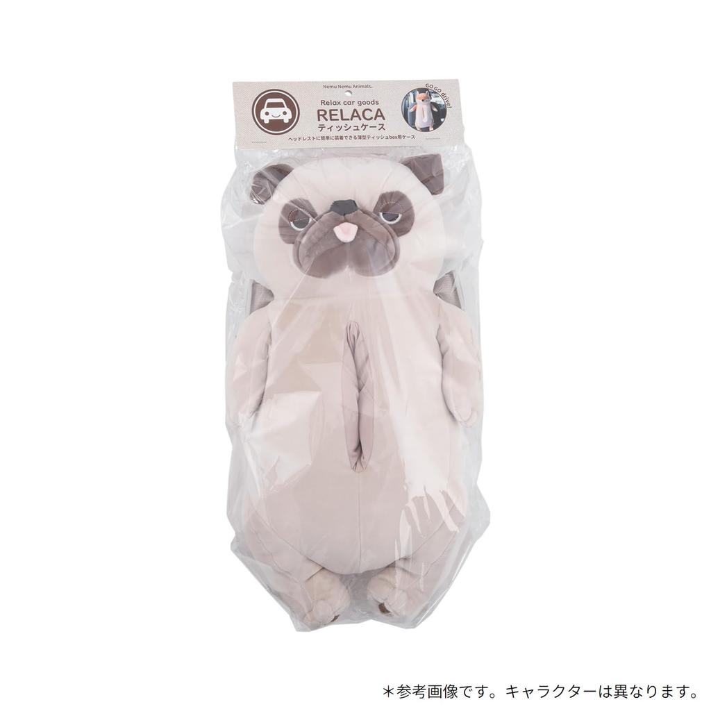 LIV HEART Tissue Riraka Otter Kururi Cute Case, (Total Length Approx. 39cm), Character, Car, 17904-33