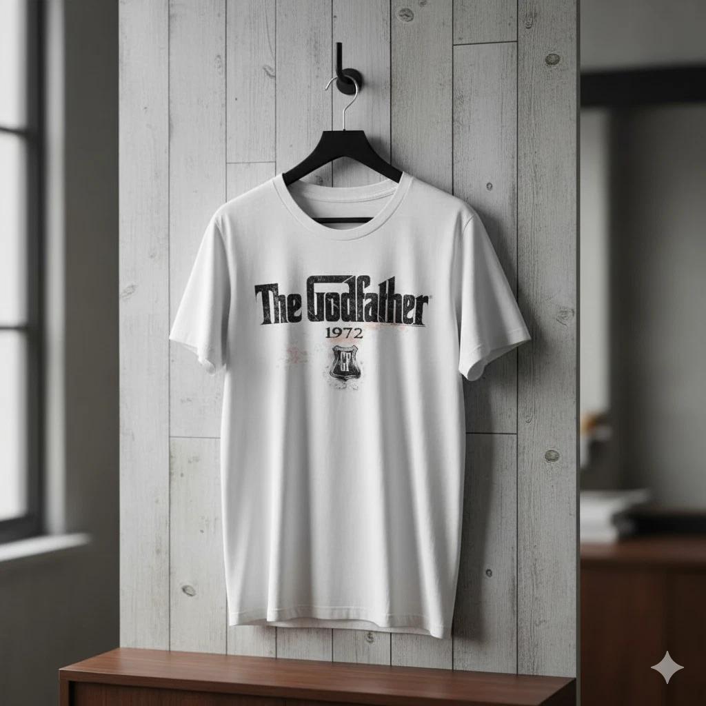 Unisex Adult Vintage Movie The Godfather 1972 Logo Graphic T-Shirt ... XXL