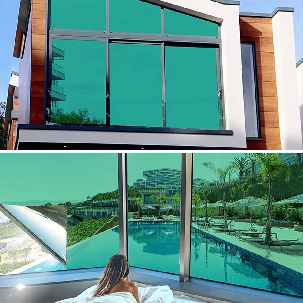 Self Adhesive Mirror Window Film Sunscreen Vinyl Glass Tinting for Decoration UV Protection Glass Sticker Solar Window Shades
