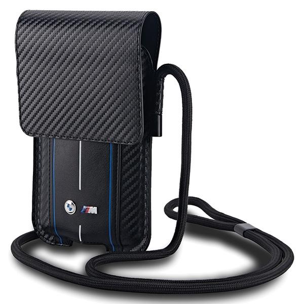 Torebka Bmw Bmpsp15Xmscakl Wallet Bag Czarny/Black Carbon Blue Stripes