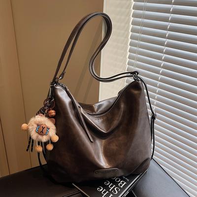 Neue Maillard Retro weiche Ledertasche trendige lässige Studententasche für Schule Pendeln Rucksack mit großer Kapazität