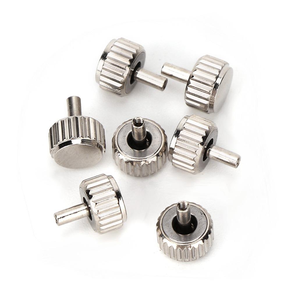 Steel Watch Crown Kit Silver Watch Crown Replacement Professional Watch Repairing Tool  Watchmakers