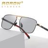 aoron Metal Frame Photochromic Polarized Sunglasses for Men Women Sport Driving Fishing Glasses