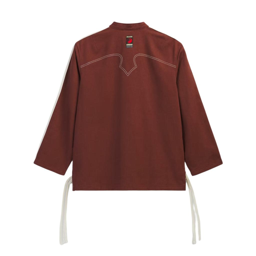 Adidas Originals X CLOT Teplá bunda Od Edisona Chena CNY Nový čínský styl Stojáček Pruhovaná bunda s dlouhým rukávem Unisex bundy KD4031