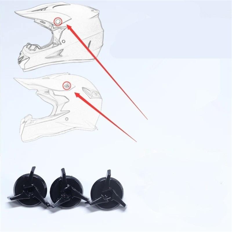 Plastic Helmets Visors Screws Universal Suitable for Motorcycle Bike ATV Helmets No Tools Needed Replacement Accessories