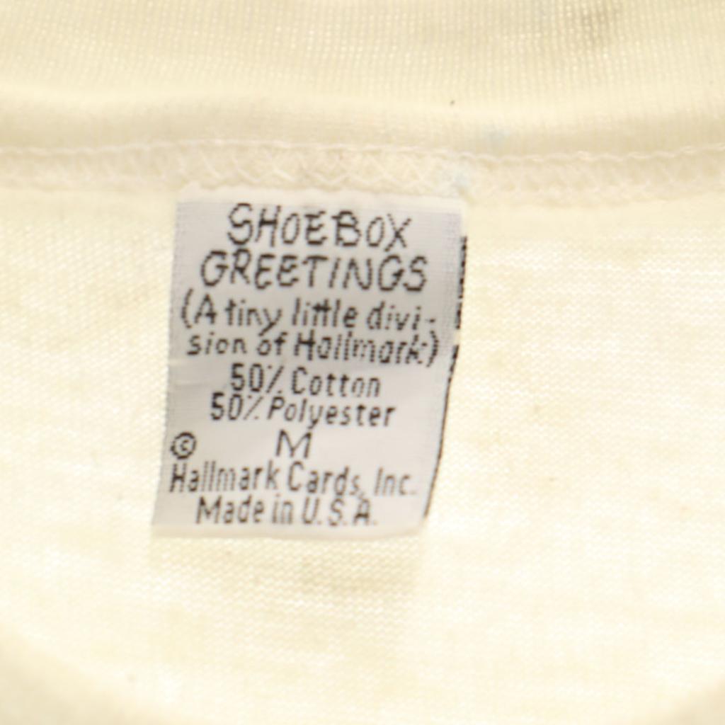 SHOEBOX GREETINGS 90s Made in USA Old Short sleeve T-shirt Single stitch Men's Used