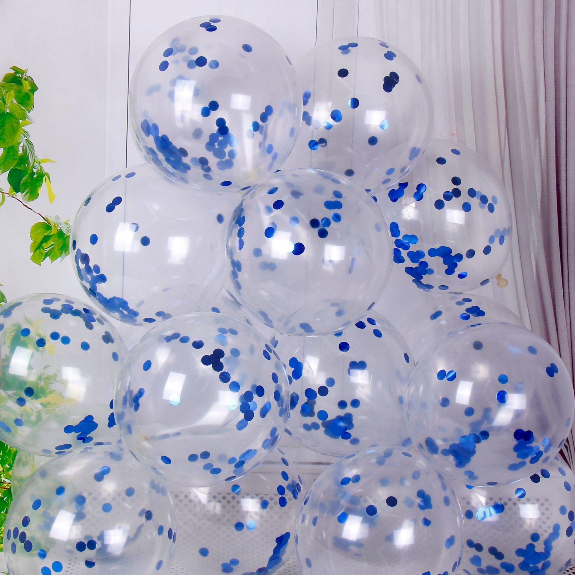 

Блестящие конфетти латексные шары романтическое украшение свадьбы золотой прозрачный воздушный шар украшение на день рождения фестиваль детский душ 5pcs&12inch