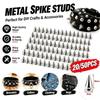 20/50 Stück Kegelnieten Nieten Doppelkappen Nieten Metall Punk Schraubnägel Leder Kleidung Schuhe Leder DIY Bastelwerkzeuge