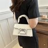 Fashion Korean Style Simple and Fashionable Pleated Handbag for Spring and Summer New Style Crossbody Bag Small Square Bag