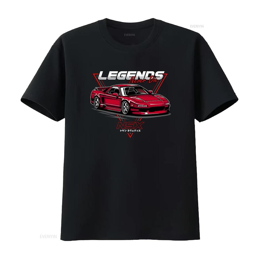 NSX Tribute T Shirt Red Supercar Legacy Design for Car Enthusiasts Fans Legends Never Die Top