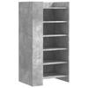 VidaXL Armoire à chaussures gris béton 52x37,5x100cm bois d'ingénierie, rangement de chaussures, armoire de rangement de 848447