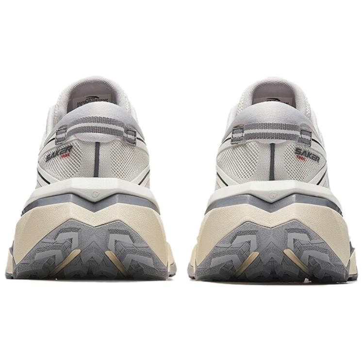 Anta Falcon 2 Comfortable Fit Fabric Non-Slip Shock Absorption Low-Top Trail Running Shoes Men Sneaker Beige 112445502A-2