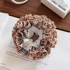 Korean British style sub large intestine hair band retro college style ball head rubber band hair rope autumn and winter hair accessories