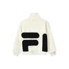 New FILA Velvet Jackets Unisex Ecru F51U248926FIV