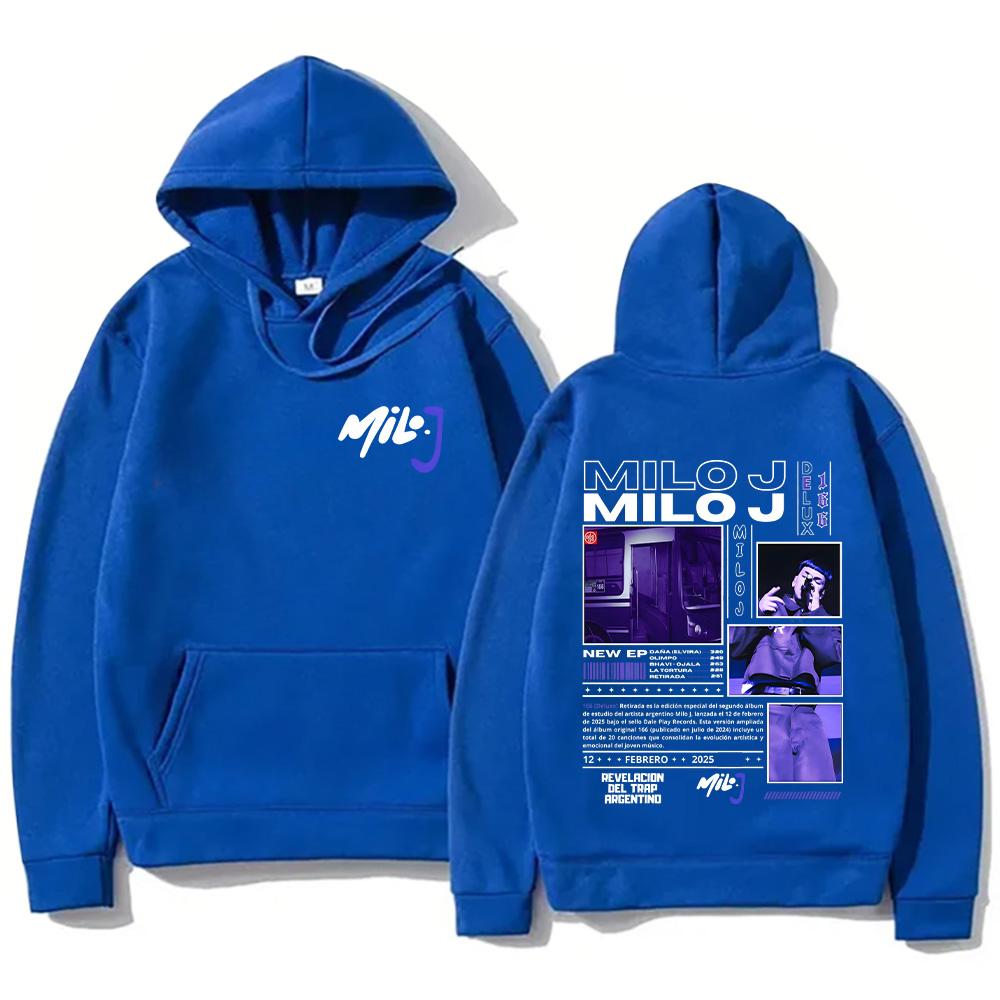 Milo J Mikiny Rapper Milo J Merch Mikiny Módní Dámské Pánské Nový Design Oblečení Grafický Potisk High Street Pulovry Ležérní