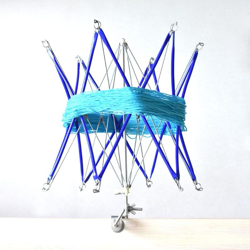 Thread Wool Winder Knitting Umbrella Wool Yarn String Winder Holder Hand Operated Skeins Line Crochet Stitch Craft Tool