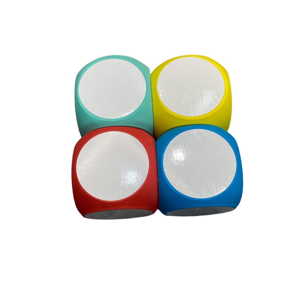 EVA Erasable Dice: Educational Toy with Rounded Corners and Stickers for Classroom Use