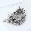 1/4Pcs Retro Style Brooch Sparkling Rhinestones Inlaid Horse Head Design Pin Clothes Hats Bags Badge Horse Year Zodiac Accessories