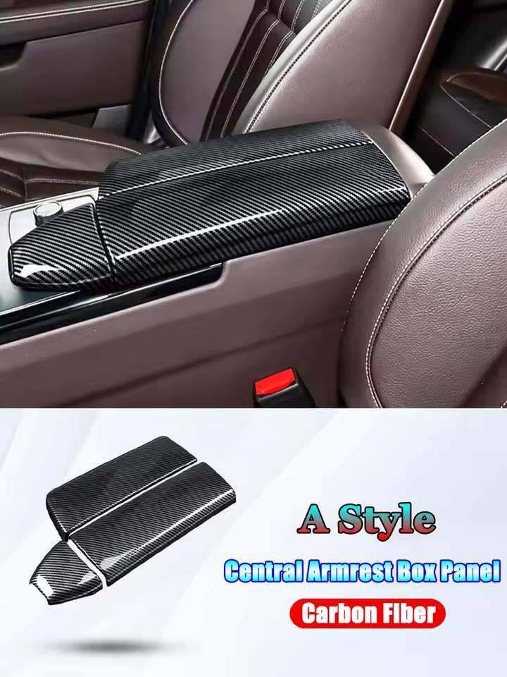 For Mercedes Benz GLE GLS Class W166 X166 Coupe C292 AMG GLE63 43 GLS63 Car Center Console Armrest Storage Box Panel Trim