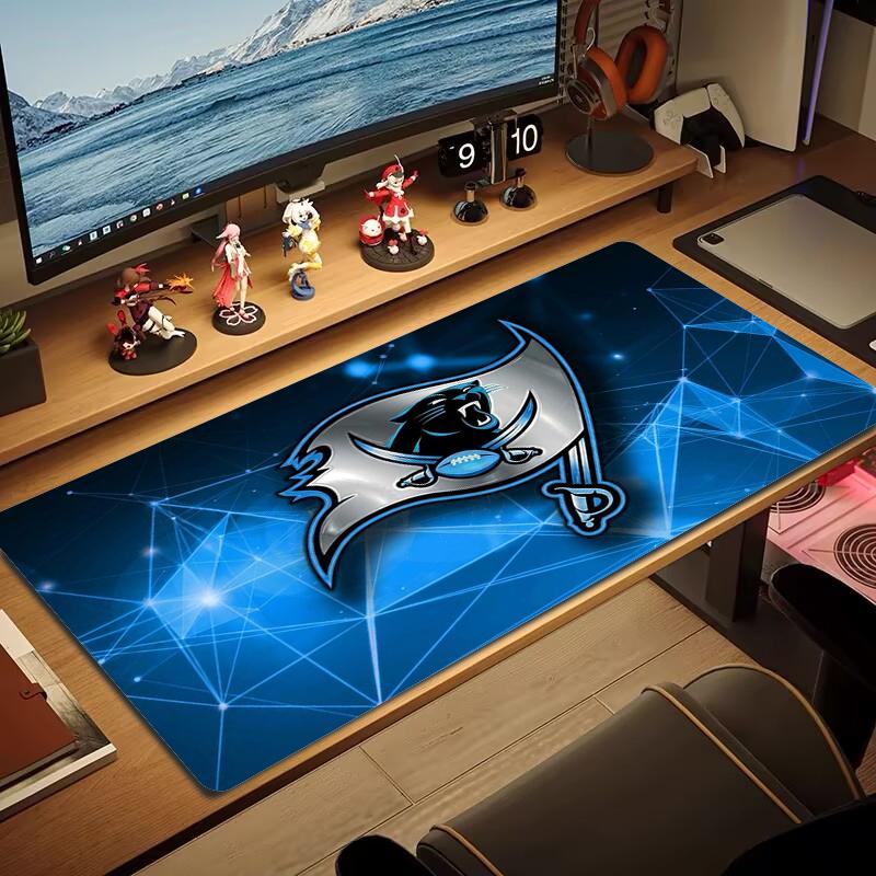 Carolina Panthers Mouse Pad Large Gaming Table Cushion Nonslip Laptop Tablet Big Mousepad Xxl Mat Mini Pc Playmat With Lock Edge