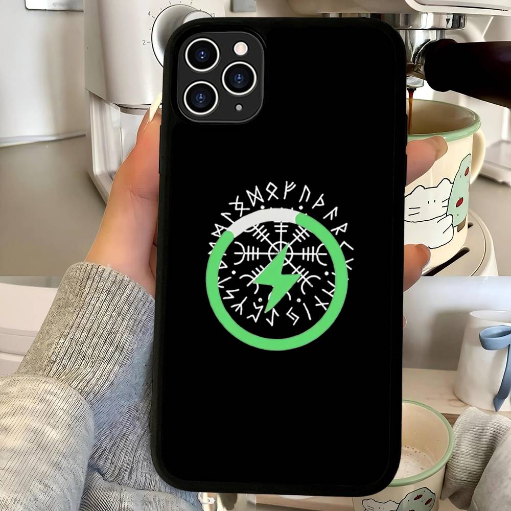 V-Viking Logo V-Vegvisir Magnetic Wireless Phone Case For IPhone 17 16 15 14 13 12 11 Pro Max For Magsafe Cover