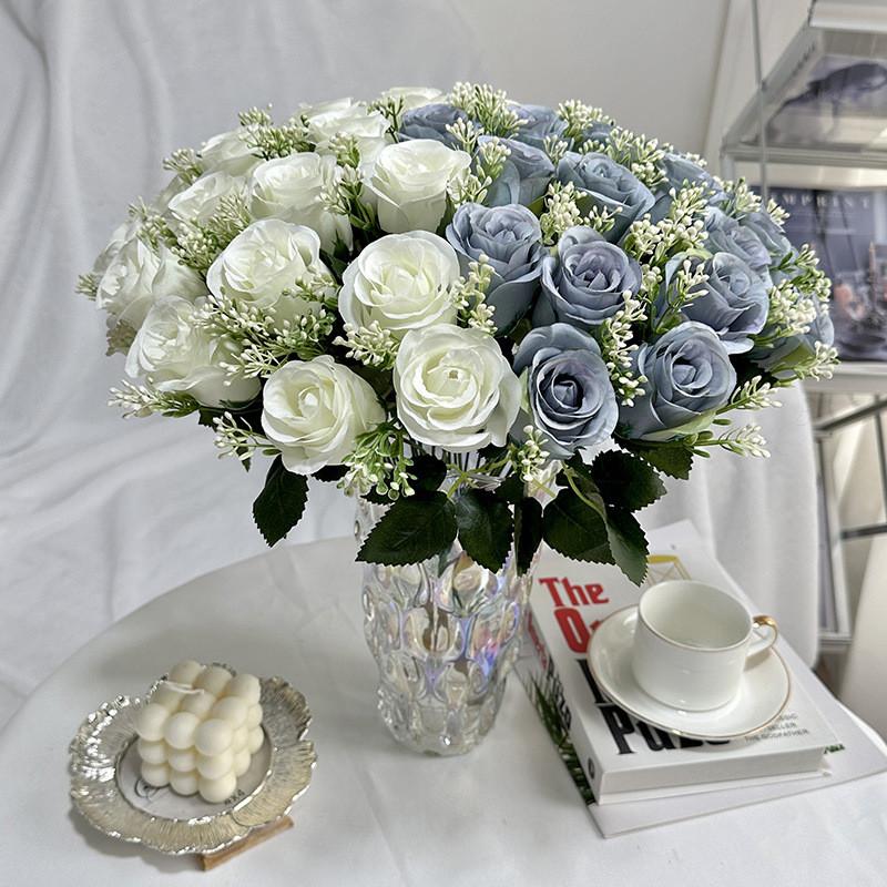 Silk Rose Buds Wedding Decor Artificial Flowers For Home And Photography