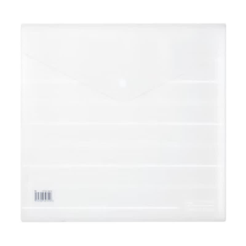 Deli A4 Clear Snap Button File Bag