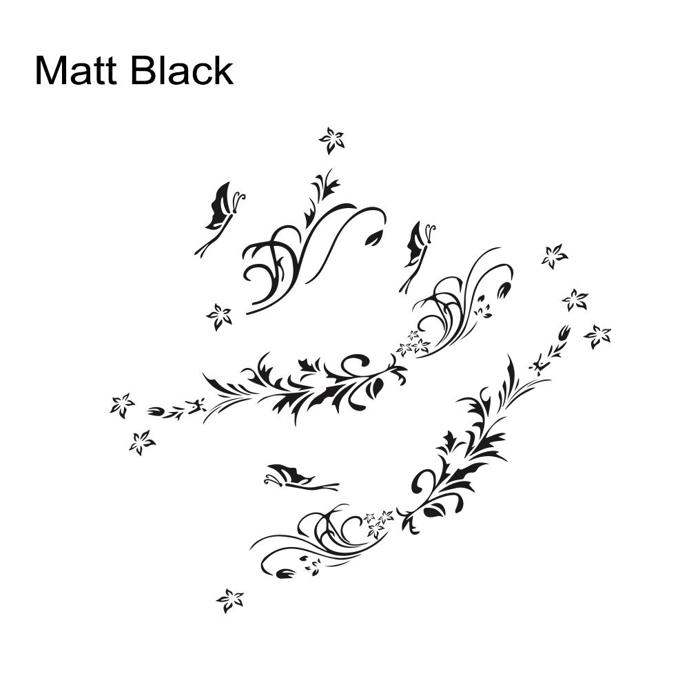 Car Body Side Sticker Carving Hollow Flower Butterfly Auto Vinyl Decal Scratch Resistant Personalized Car DIY Decoration Sticker