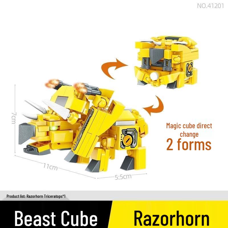 Enlighten Transforming Beast Cube Building Blocks for Kids - Models 41201 To 41206