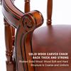 Cow Top Leather Wooden Bar Stools, 360 Degree Swivel Bar Chair with Backs,Bar Height Couner Height Barstools for Home Kitchen Dining Room and Bar Room