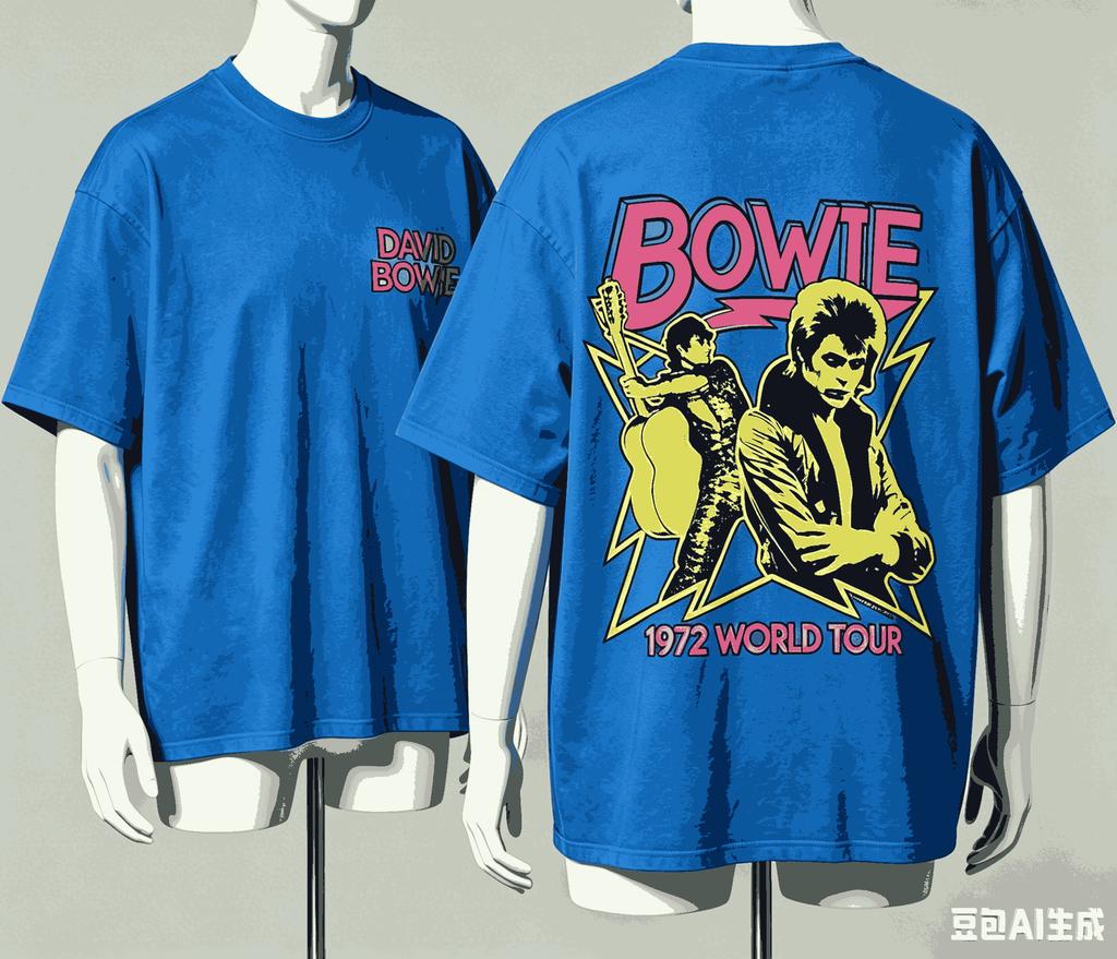 David Bowie Per Regalo Fan T-shirt Unisex Unisex Harajuku Oversize Unisex Manica Corta Streetwear Alta Qualità Coppie Retro Morbida T-shirt