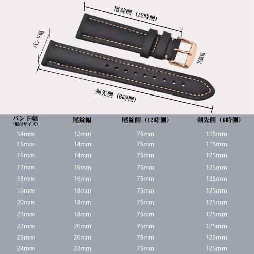 BISONSTRAP Replacement Watch Band, Genuine Suede Leather with Rose Gold Buckle and Spring Bars, 18mm, Black, for Men and Women
