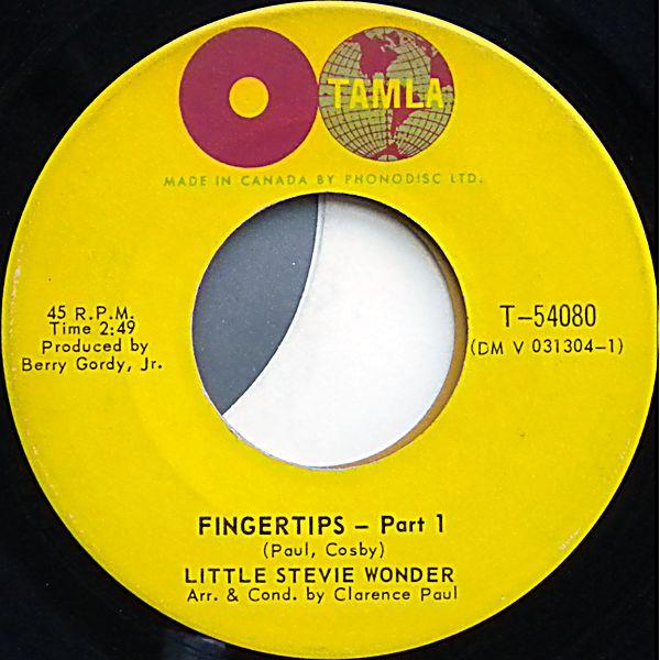 

7inch Record STEVIE WONDER - Fingertips T54080 Tamla 1963 UK Soul/Funk Used