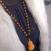 Trendy Unisex Wooden Bead Necklace: Versatile, High-End Pendant for Sweater Chains and Cotton Linen Attire